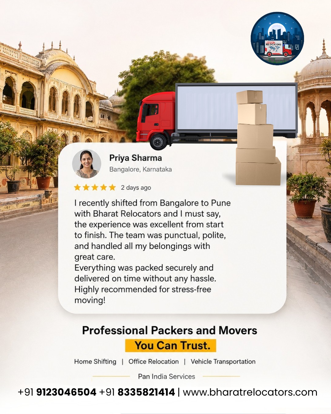 Bharat Relocators - Safe Packing & Moving Process
